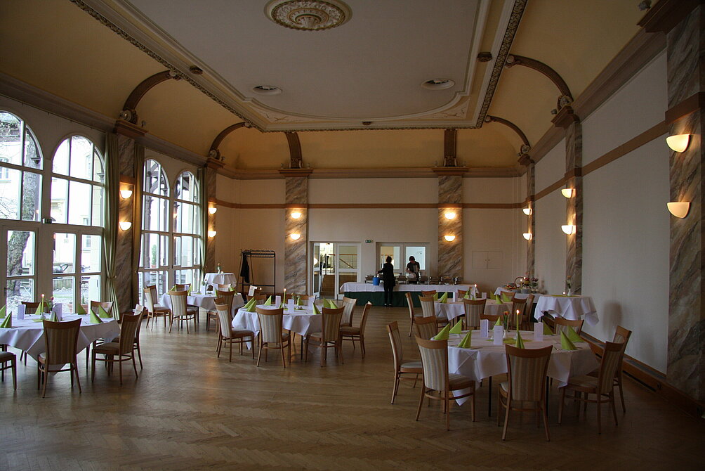 The joint dinner took place at the Freiberger Brauhof.